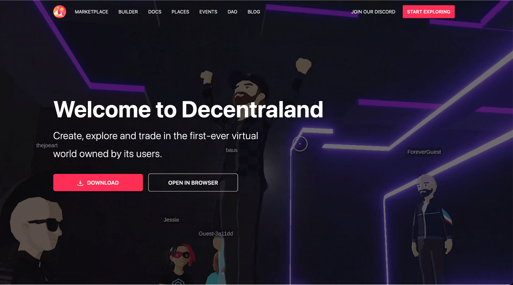 Top NFT's games in 2023 Play and Earn! https://decentraland.org/